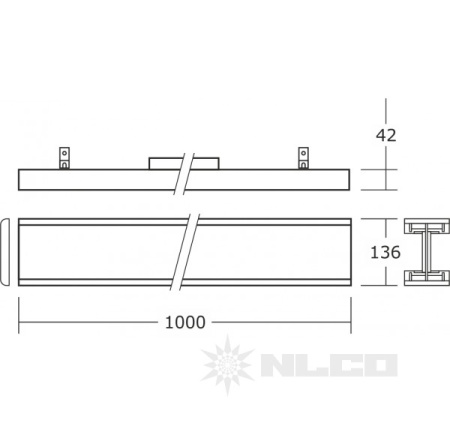 Светильник NLCO THM48-13-LINE с аварийным блоком